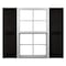 Ekena Millwork Mid-America Vinyl, Standard Size Cathedral Top Center Mullion, Open Louver Shutter, 11252002, PR 00011252002 - alternate 1